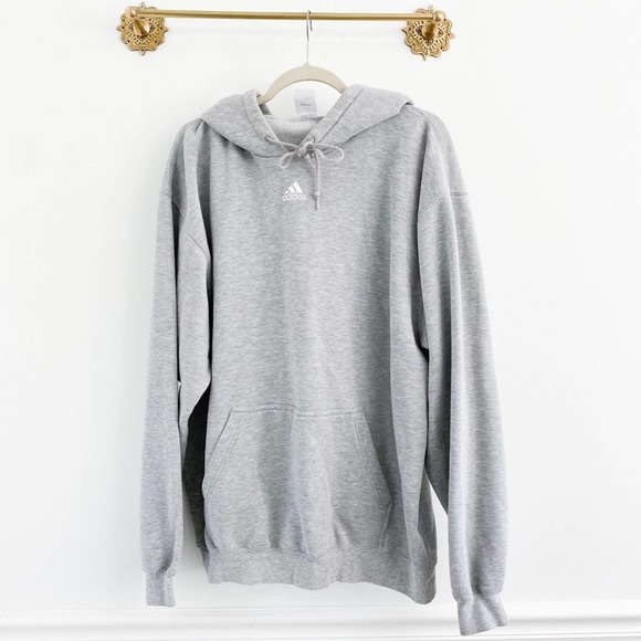 adidas Other - Adidas Men’s Gray Fleece Hoodie Sweatshirt